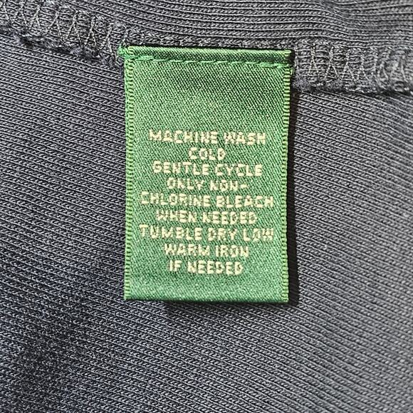 Lauren Ralph Lauren Navy Blue Short Sleeve 100% Cotton Tee Shirt Women's Size 1X - Picture 5 of 8